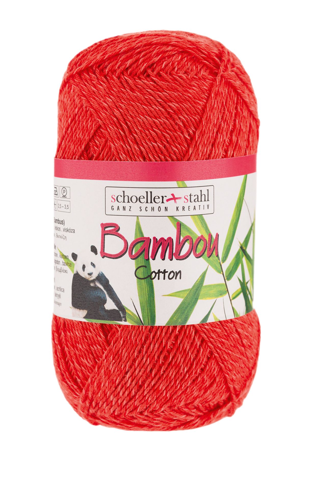 Bambou Cotton 100g Röd 08