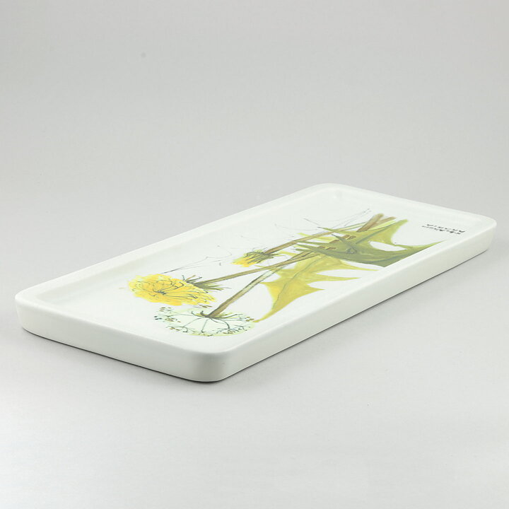 Hilkka-Liisa Ahola (Kukka 1958) Rectangular Wall Plaque with Yellow Flowers 42 cm