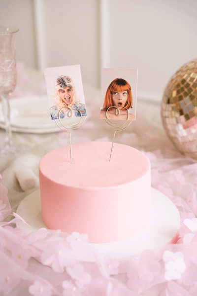 Cake Topper Hjärta Metal - 2