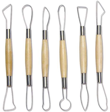 Miretter / Skulpteringsverktyg med vassa kanter 20 cm - 6st POT5