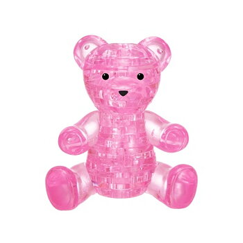 Crystal Puzzle Teddy Bear Pink