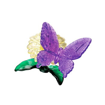 Crystal puzzle Butterfly Purple