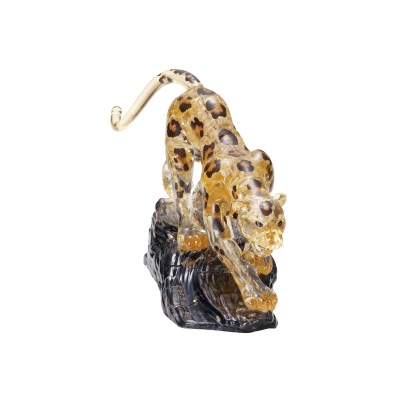 Crystal Puzzle Leopard Yellow