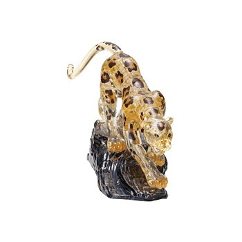 Crystal Puzzle Leopard Yellow