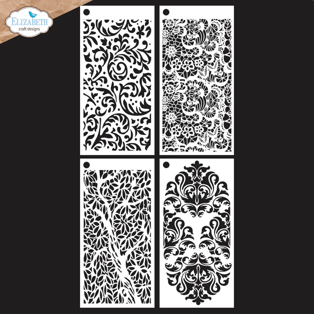 Elizabeth Craft - Journal Stencils 6