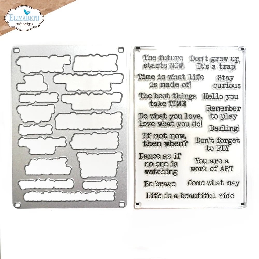 Elizabeth - Journal Phrases 4 Stamp and Die Set
