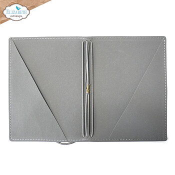 Elizabeth  - Art Journal - Stonewashed Grey Passport