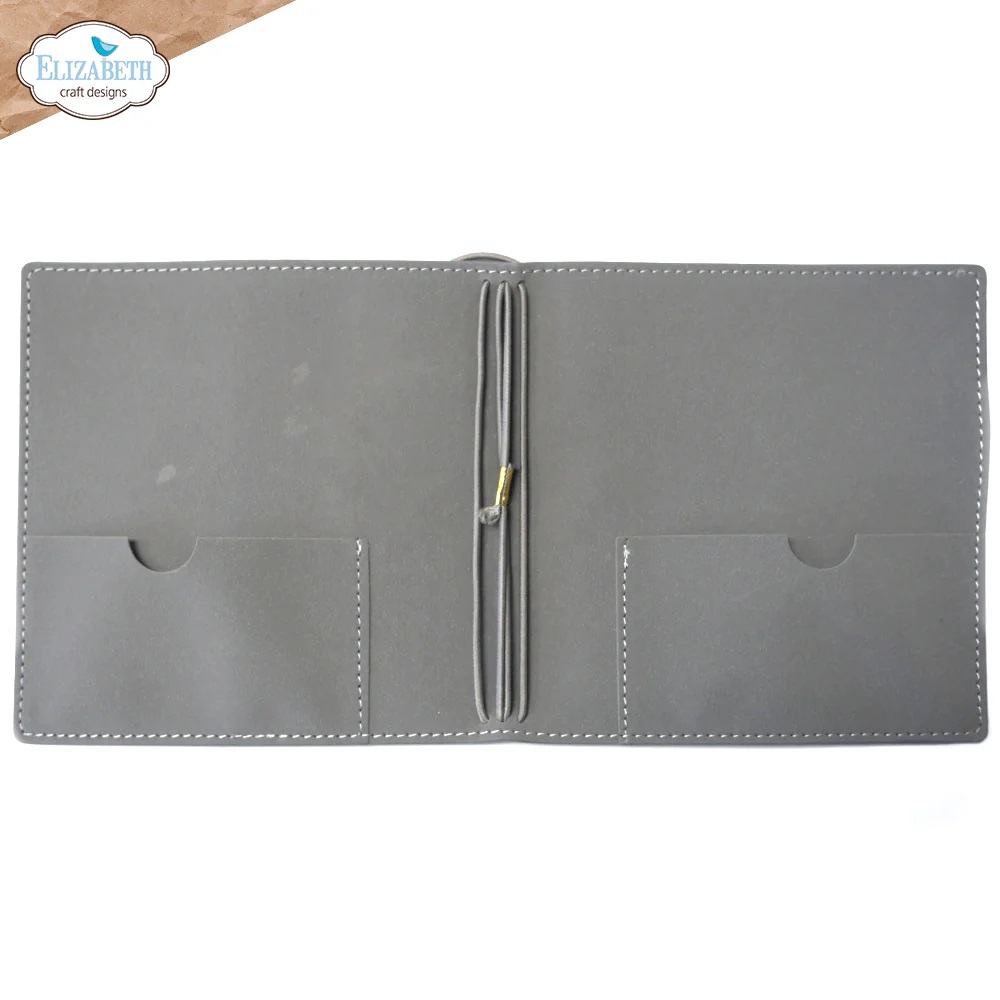 Elizabeth  - Art Journal - Stonewashed Grey Square XL - 2