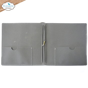 Elizabeth  - Art Journal - Stonewashed Grey Square XL