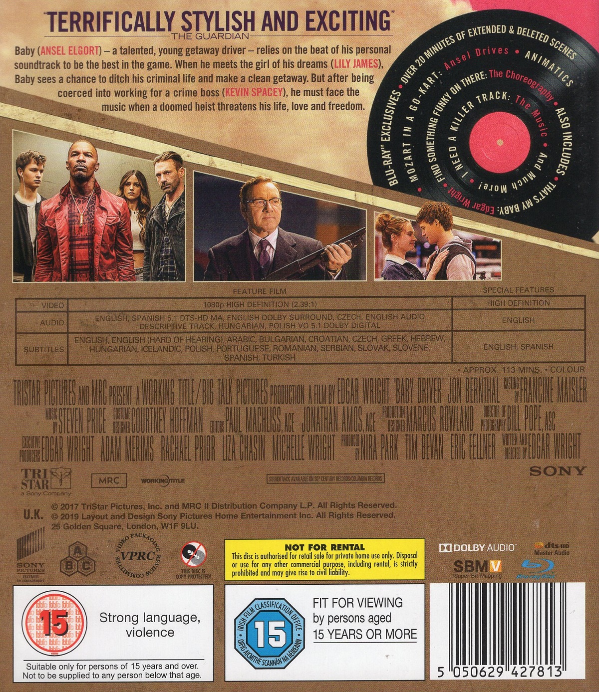 Baby Driver (ej svensk text) (Blu-ray) - 2
