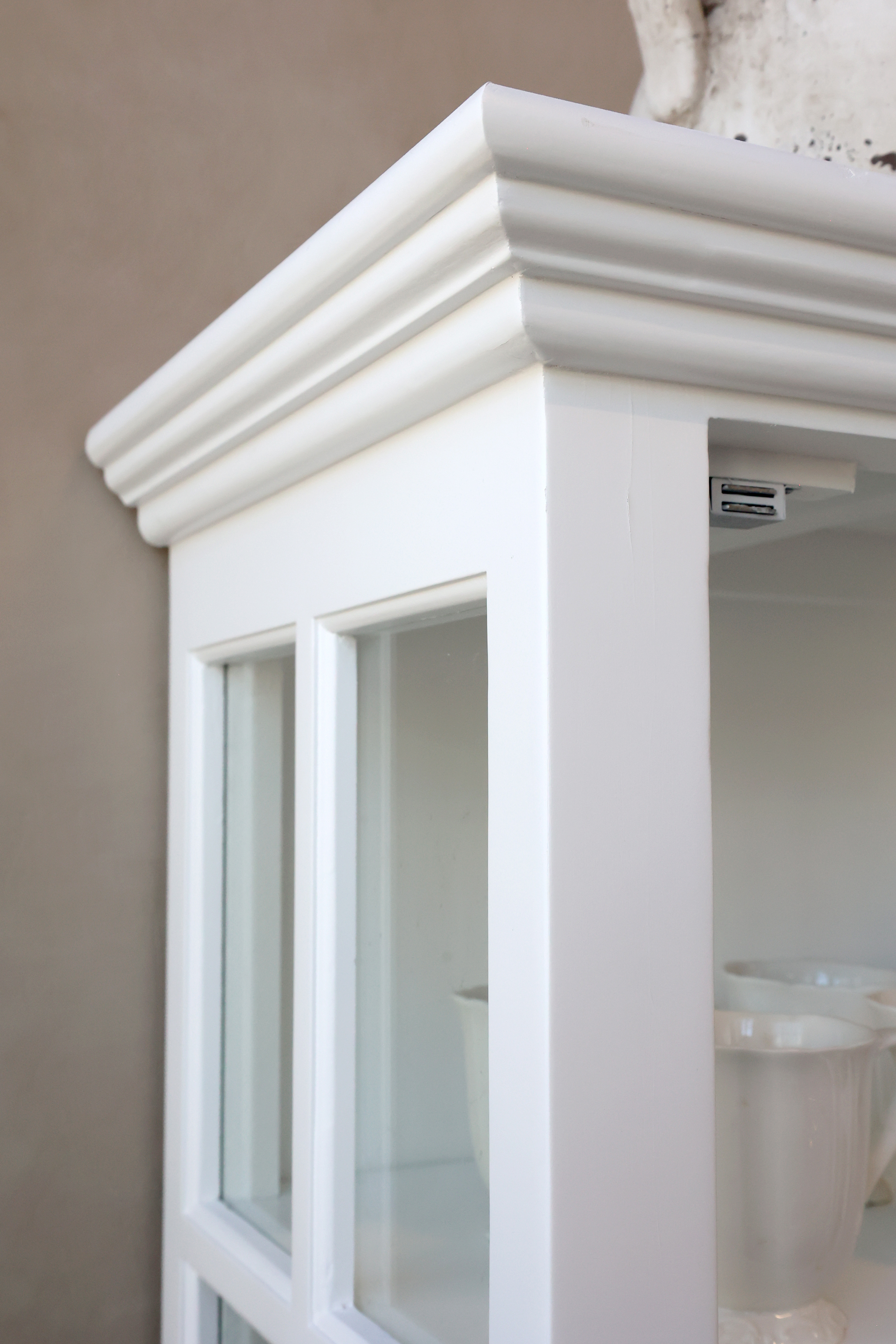 Marseille Display Cabinet with 2 doors and shelves - Display cabinet - H196/L60/W40 cm - White - 5