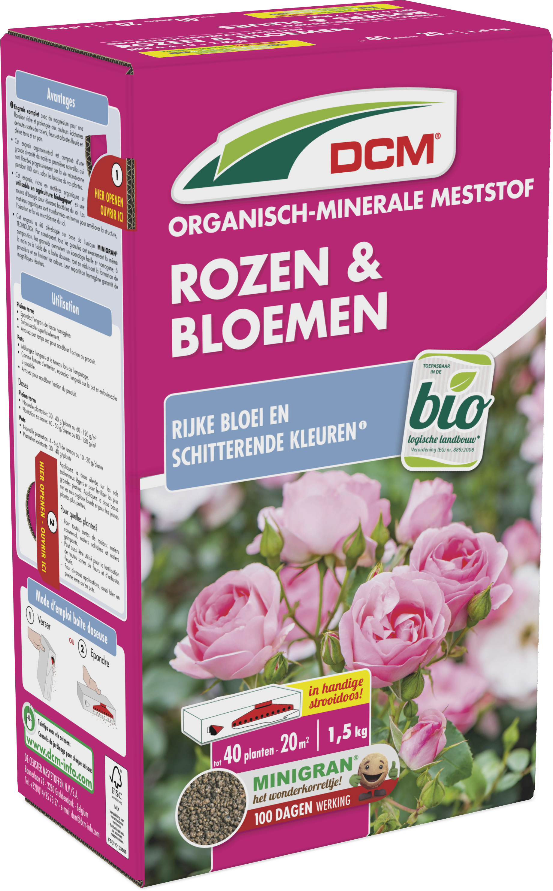 DCM Gödsel Rosor och Blommande växter NPK  + Mg  med bacillus - 2