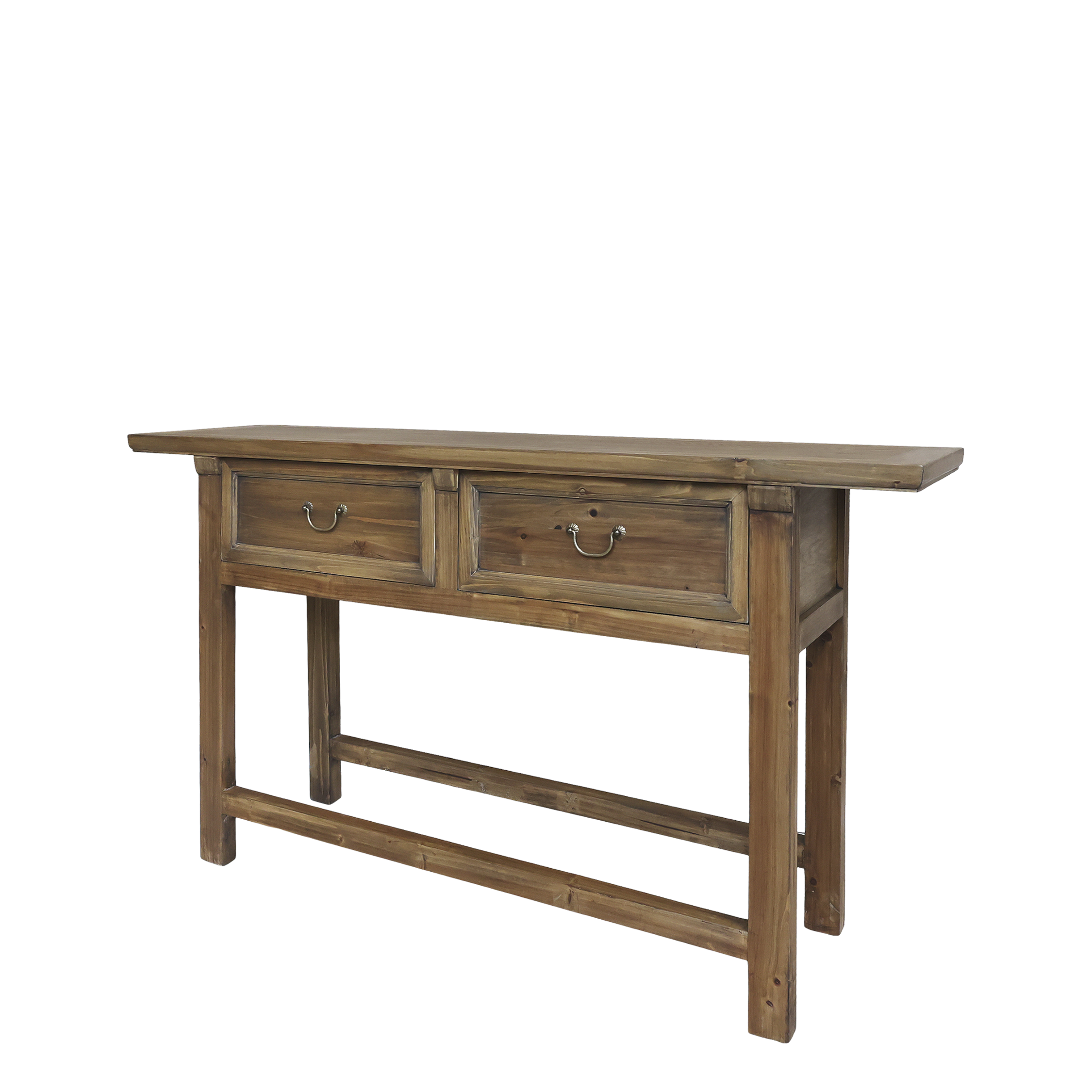Marseille Side Table with 2 drawers - Side Table - H85/L150/W40 cm - Natural - 3