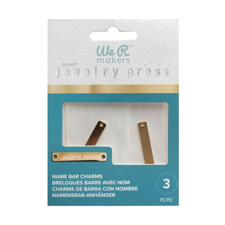 WeRMK Jewelry Press - Name Bar Charms
