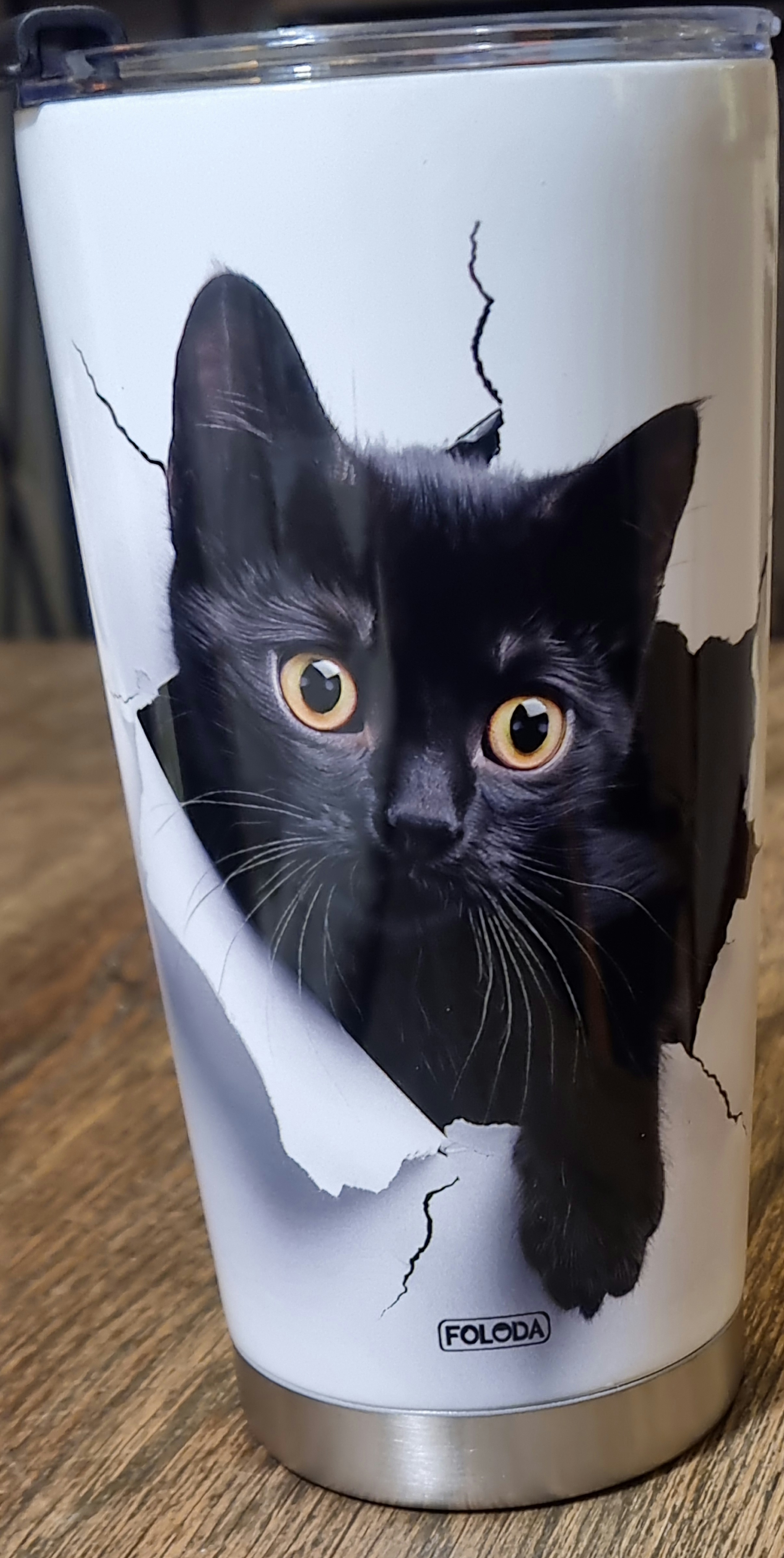 Termosmugg "Svart katt"