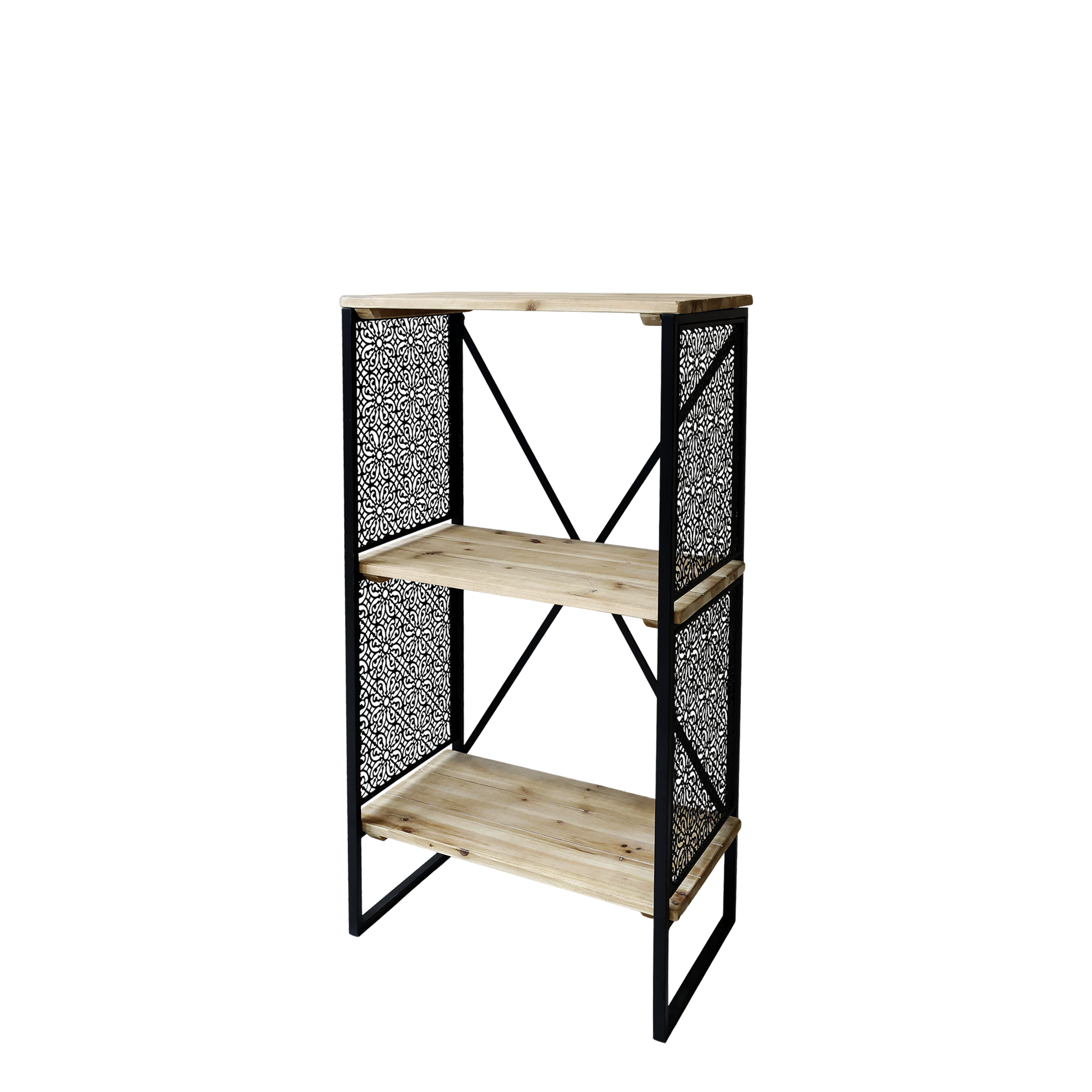 Vence Bookshelf with 3 shelves - Bookshelf - H113/L60/W35 cm - Antique Black - 4