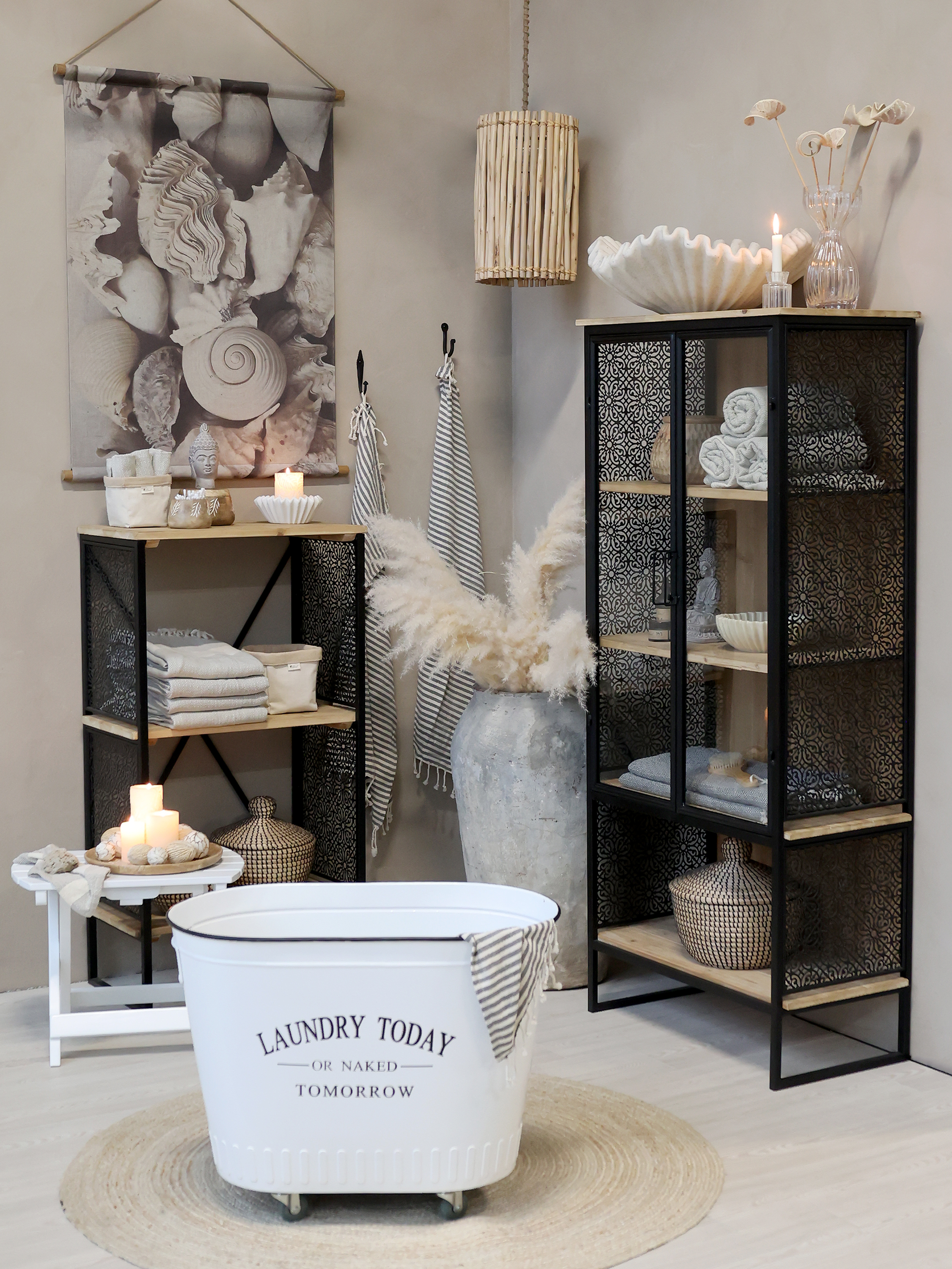 Vence Bookshelf with 3 shelves - Bookshelf - H113/L60/W35 cm - Antique Black - 2