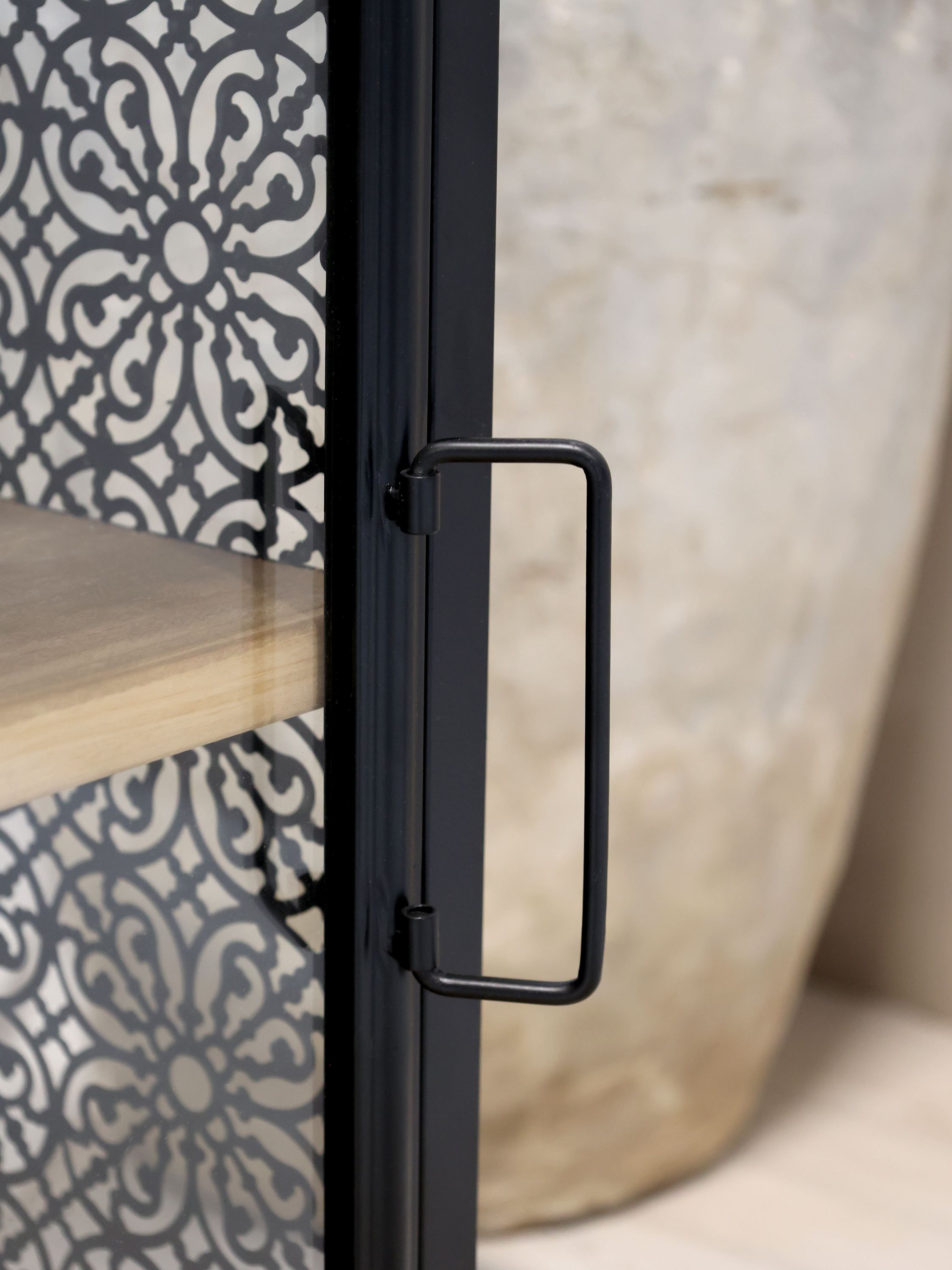 Vence sidobord med 2 hyllor - Sidobord - H65/L49/B36 cm - Antik Svart - 6
