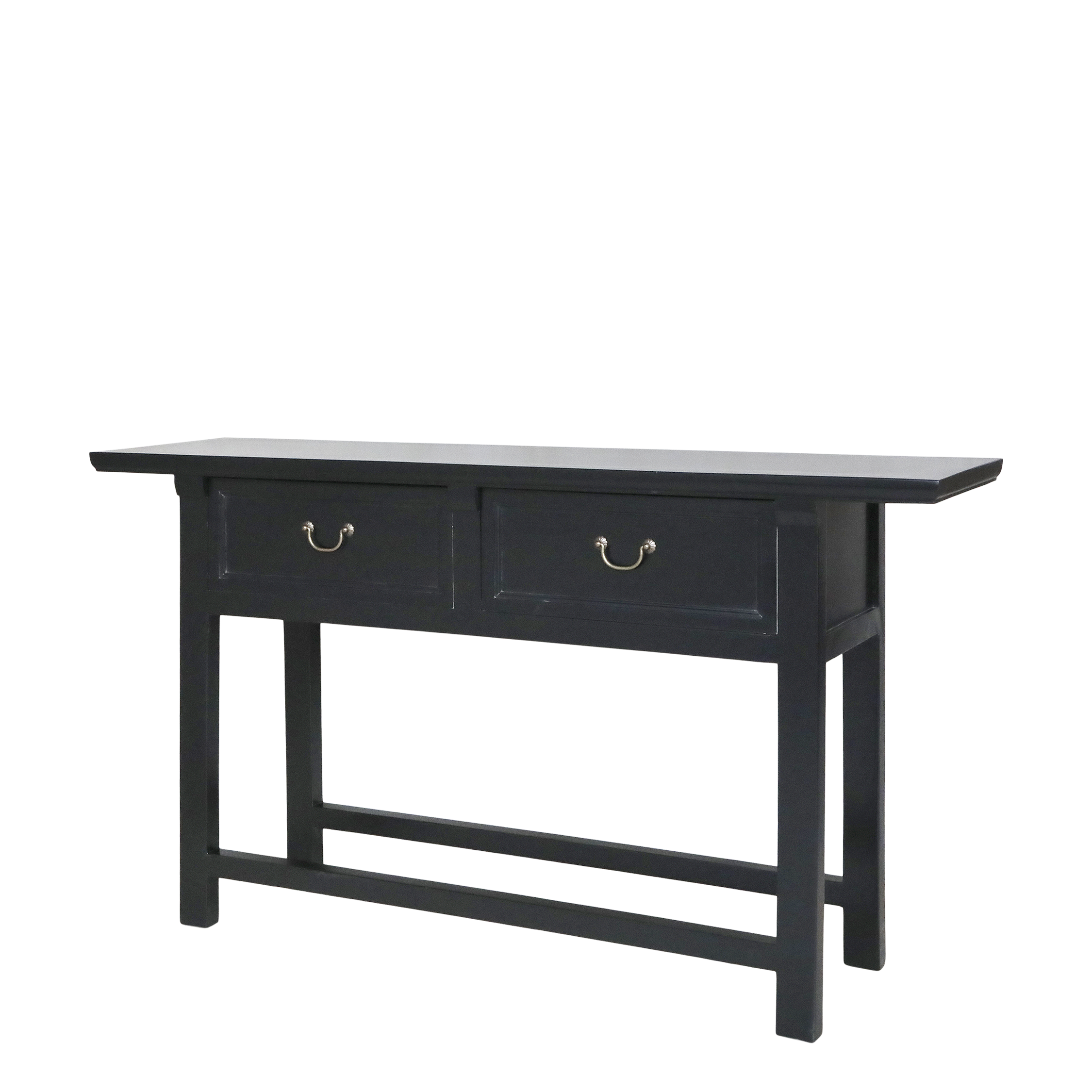 Marseille Sidobord med 2 lådor - Sidobord - H85/L150/B40 cm - Svart - 4
