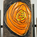 Annika Kihlman (1971) Colorful Roses Wall Plaque on a Metal Hanger 50 cm
