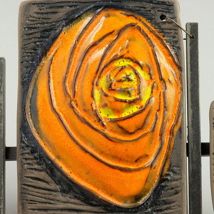 Annika Kihlman (1971) Colorful Roses Wall Plaque on a Metal Hanger 50 cm