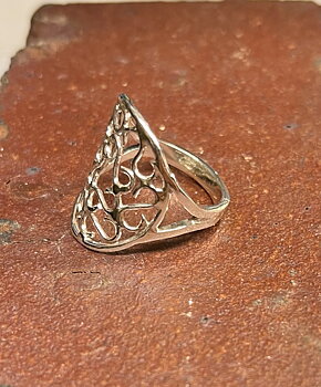 Agélii Fashion - Ring "Mandala" i silver - Michael Medoc Collection