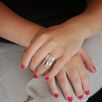Agélii Fashion - Ring "Attityd" i silver - Michael Medoc Collection