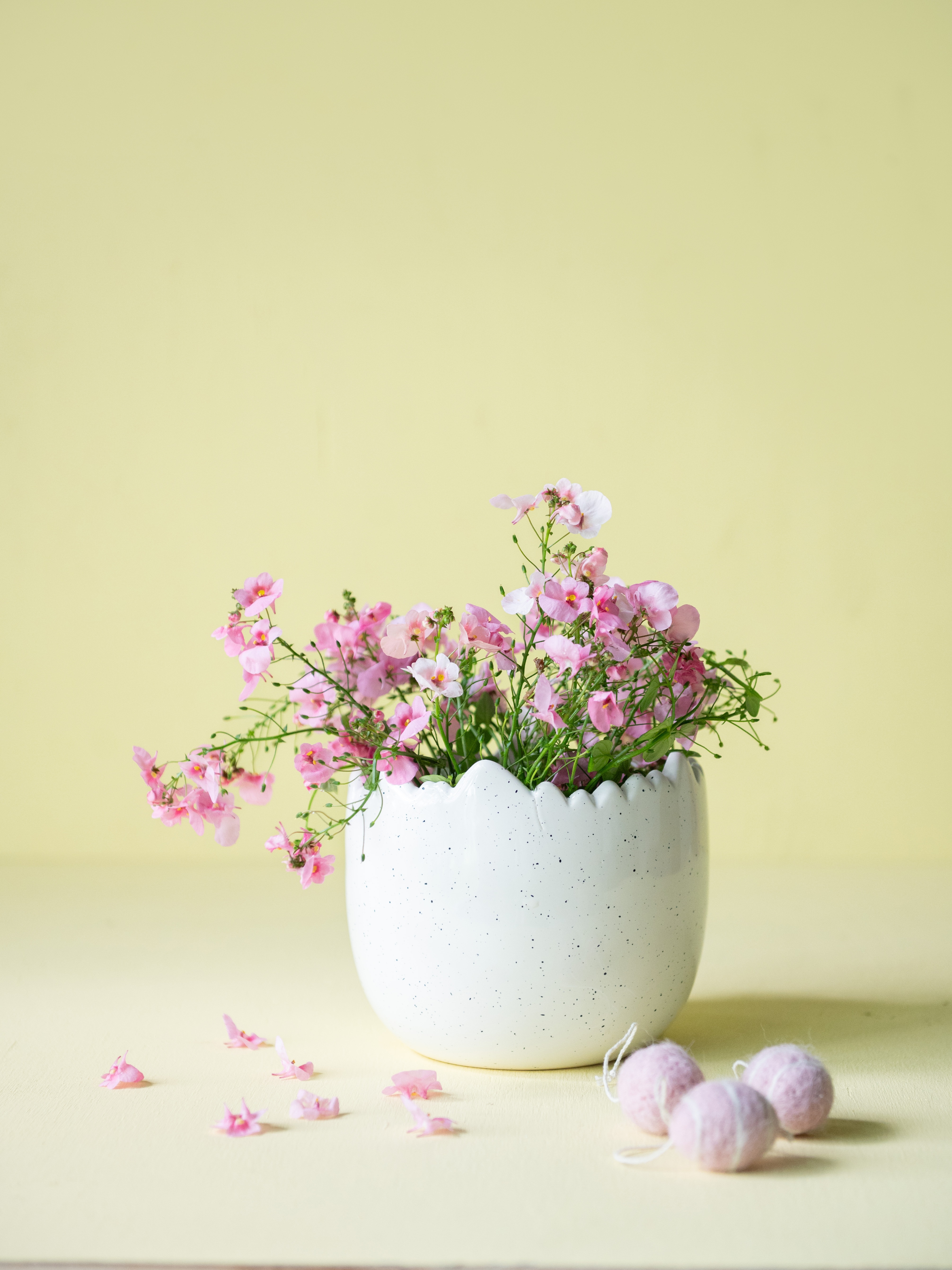 Pots Eggshell - Pot - Egg - White mottled/speckled - 2-pack - 2