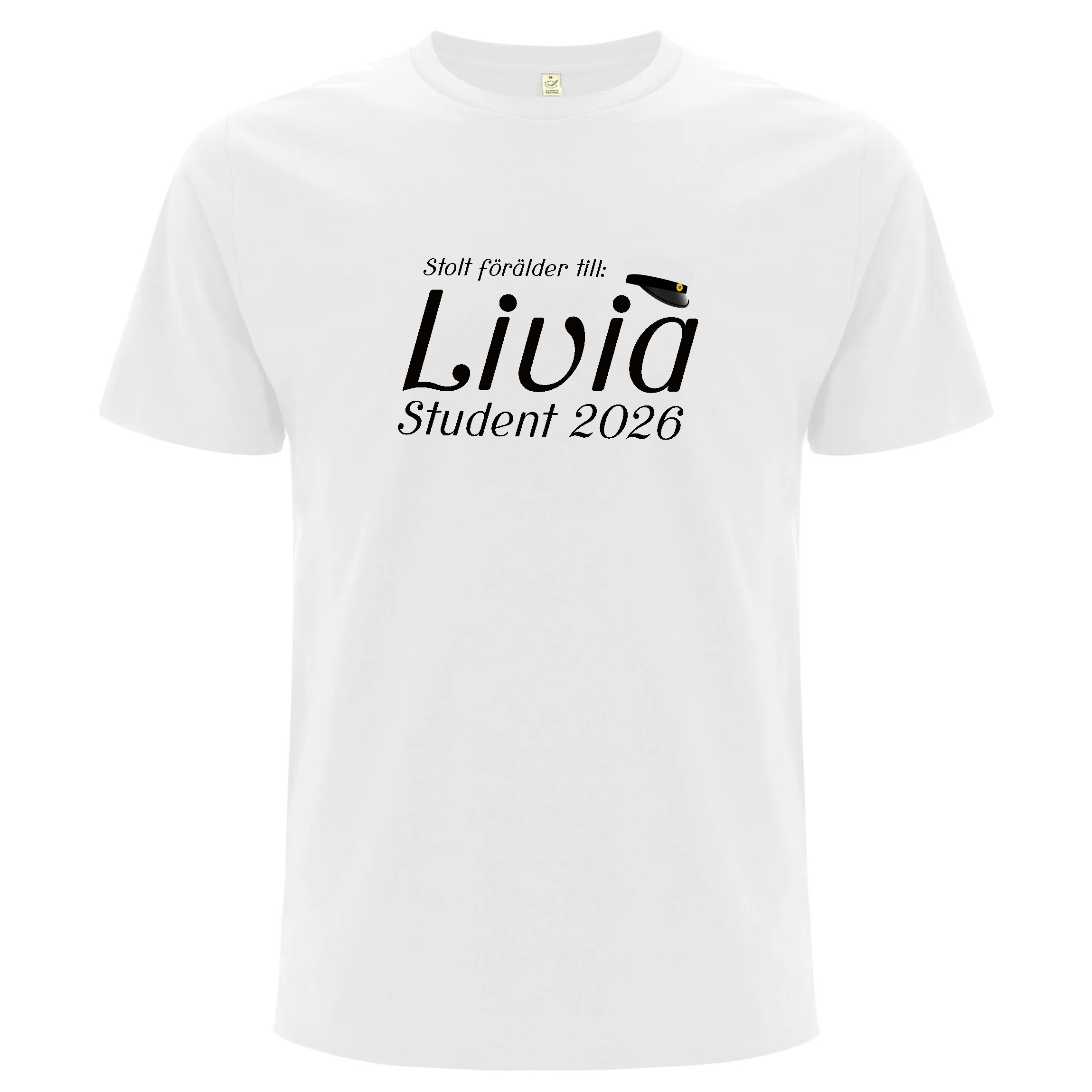 T-shirt med valfritt namn - Stolt förälder - 3