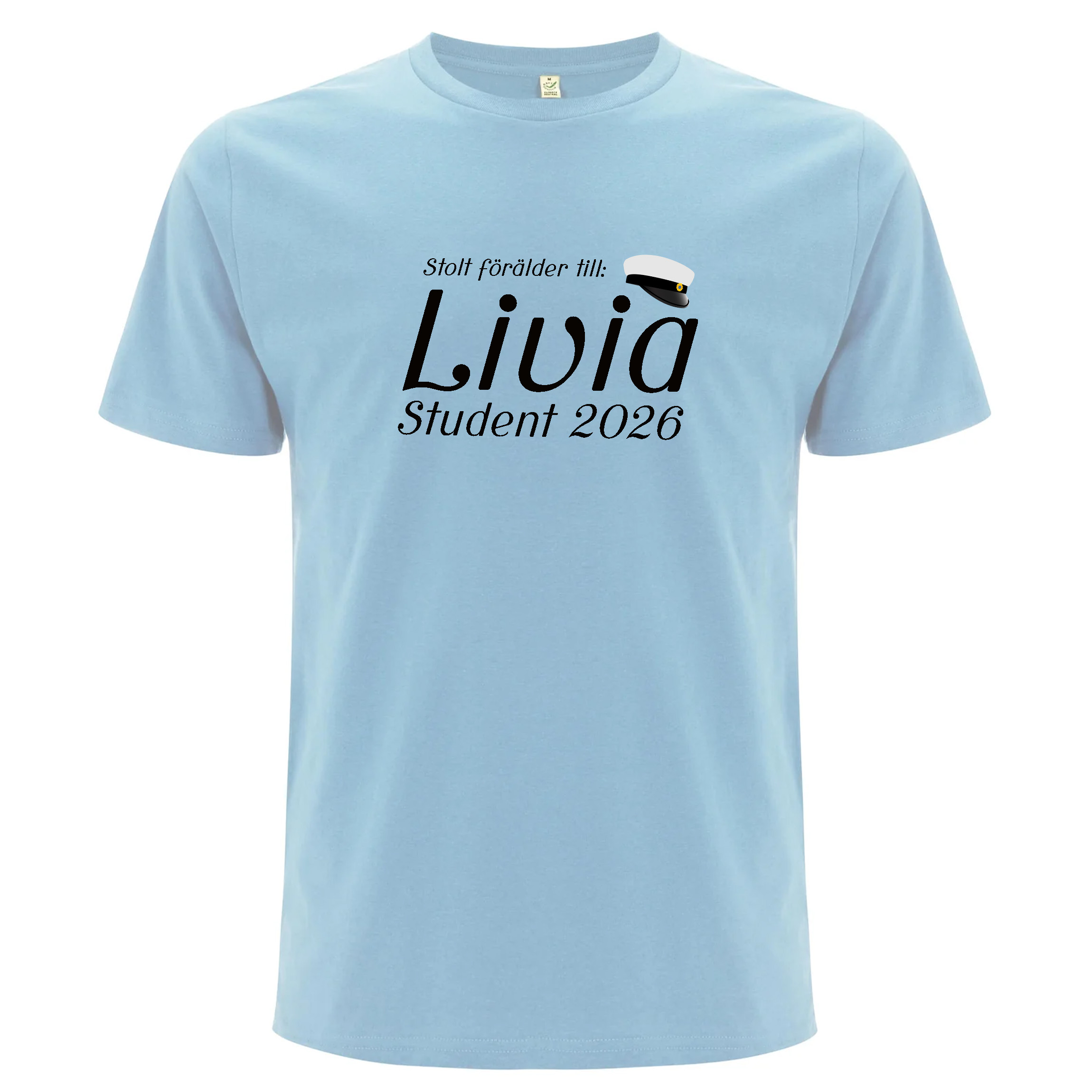 T-shirt med valfritt namn - Stolt förälder