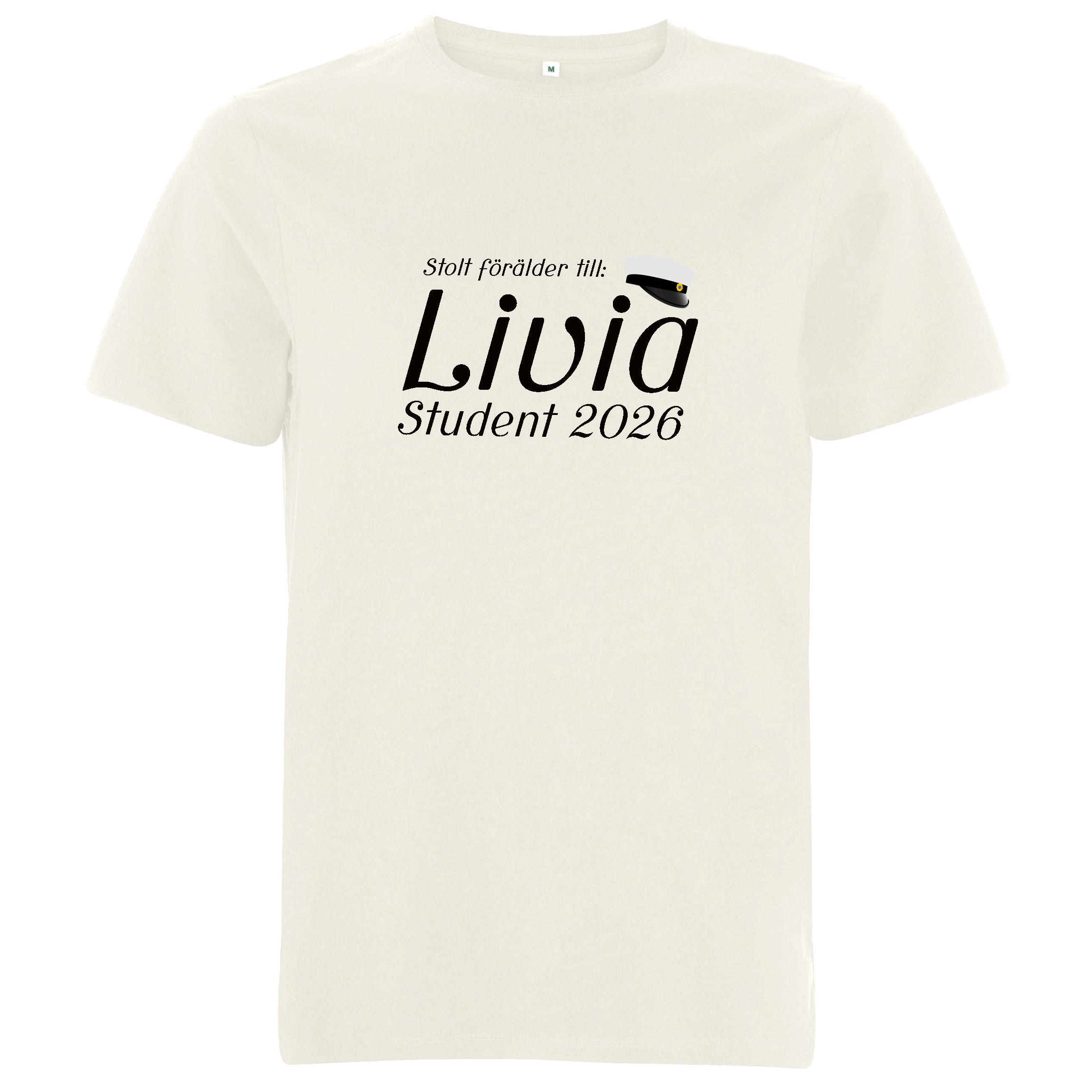 T-shirt med valfritt namn - Stolt förälder - 2