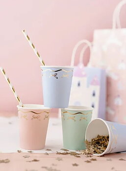 Pappersmuggar - Pastell mix - Rosetter -1