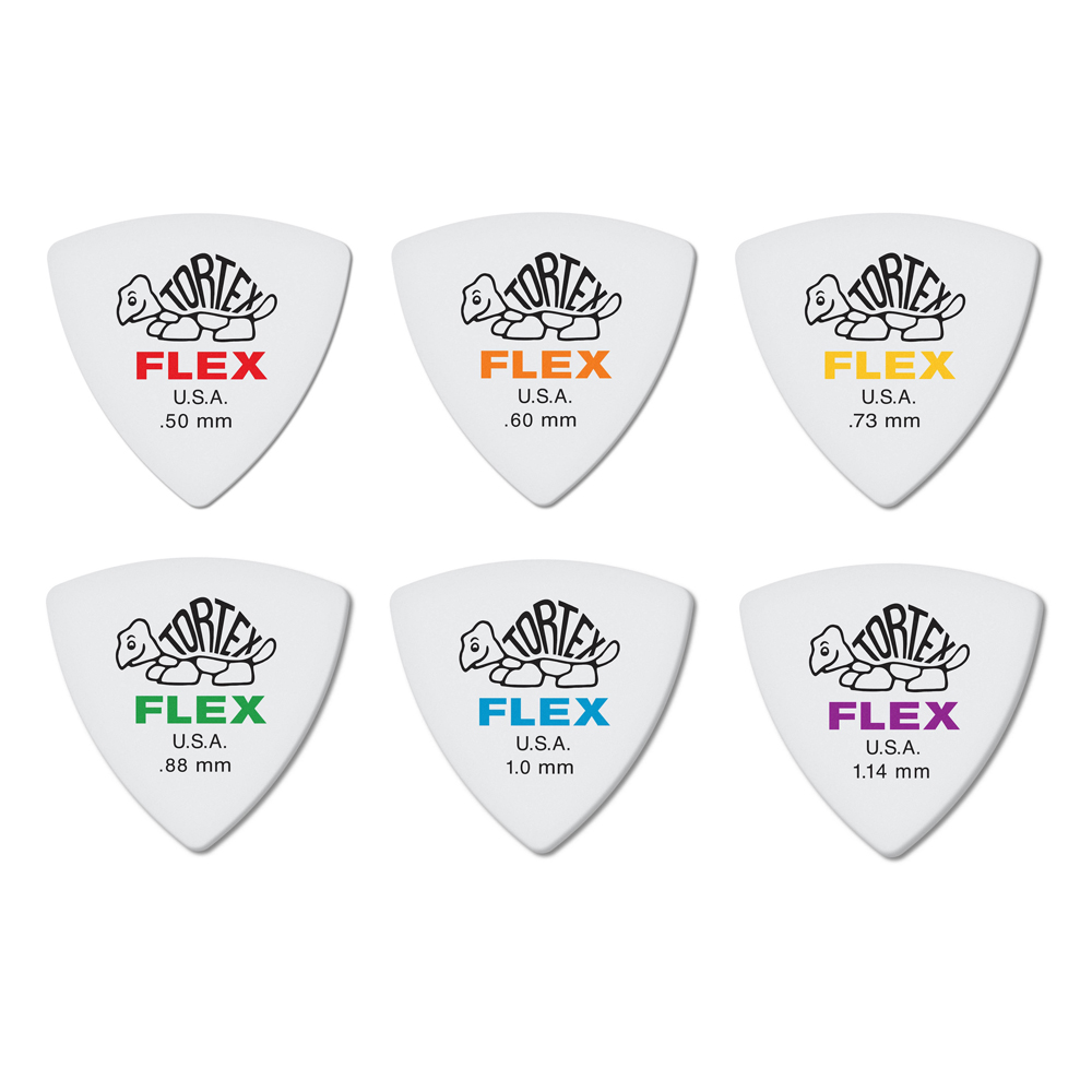 Dunlop Tortex FLEX™ Triangle Pick (6-Pack) - 2