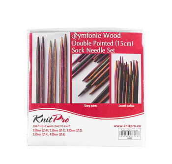 KnitPro Symfonie strumpstickor 15 cm set 