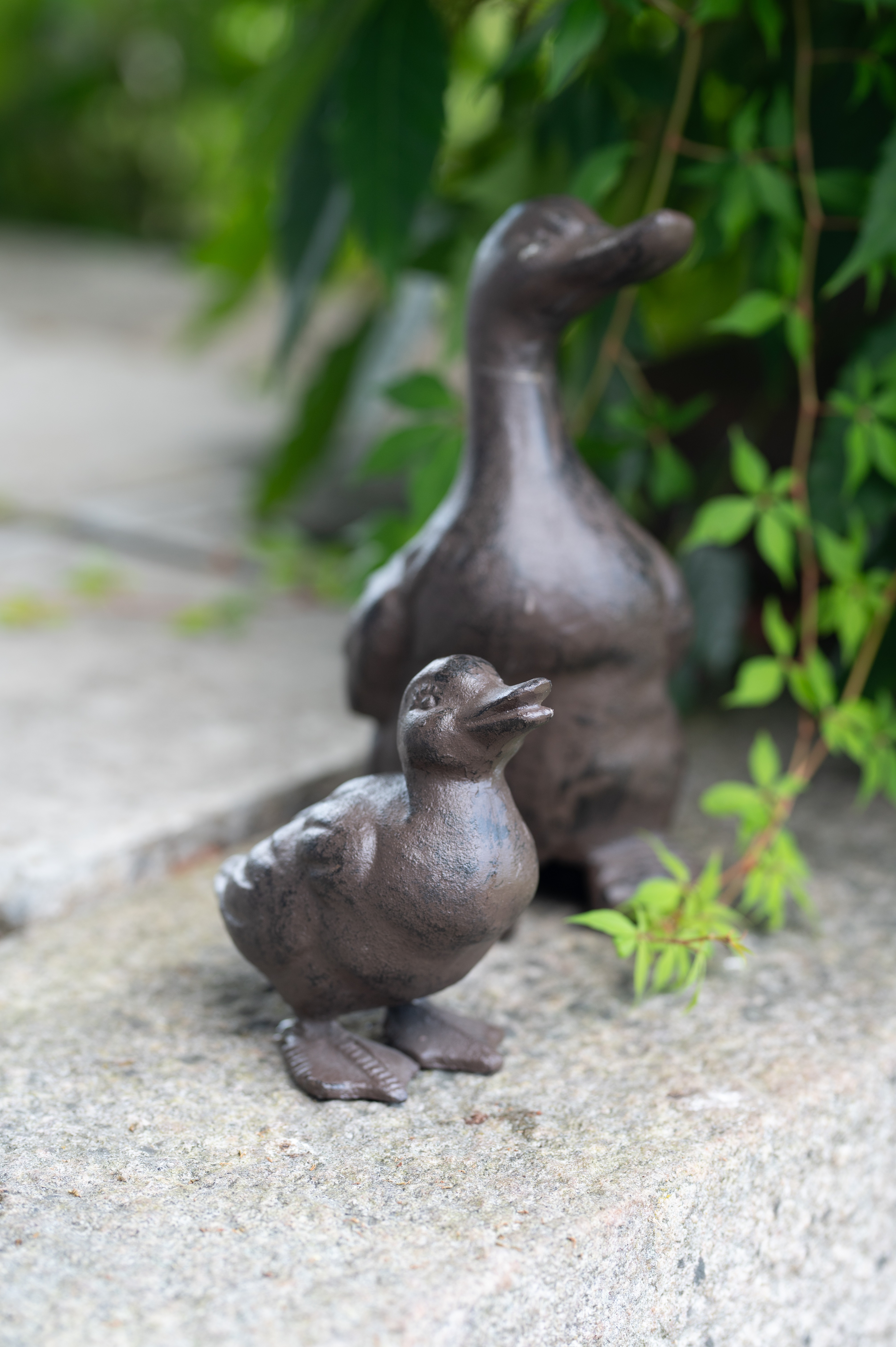 Cast iron duck - Brown - Small - 12x7 cm