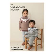 Mönsterkatalog 2314 Viking Garn 3 mån-4 år Stickfasthet 28 maskor på 10 cm