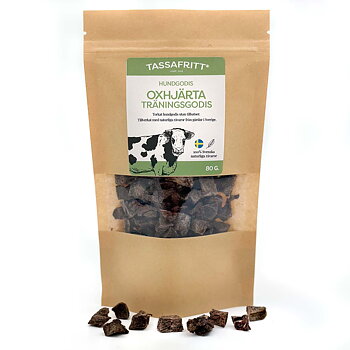 Tassafritt Hundgodis Oxhjärta 80g