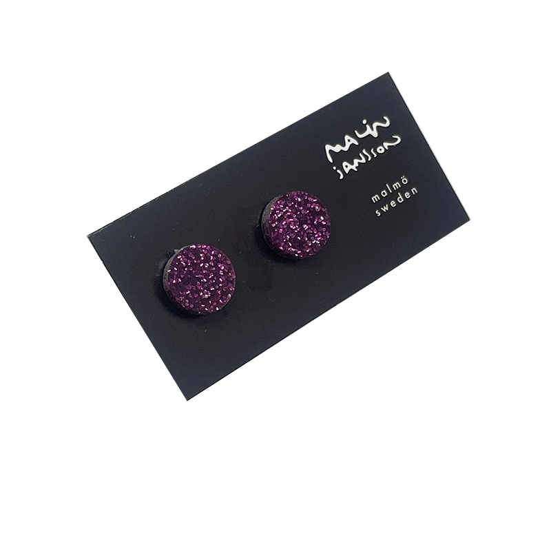 Örhängen, silver/plexi - CERISE - 2