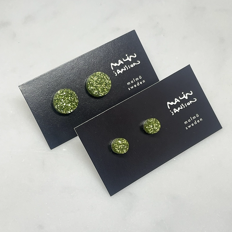 Örhängen, silver/plexi - LIME - 3
