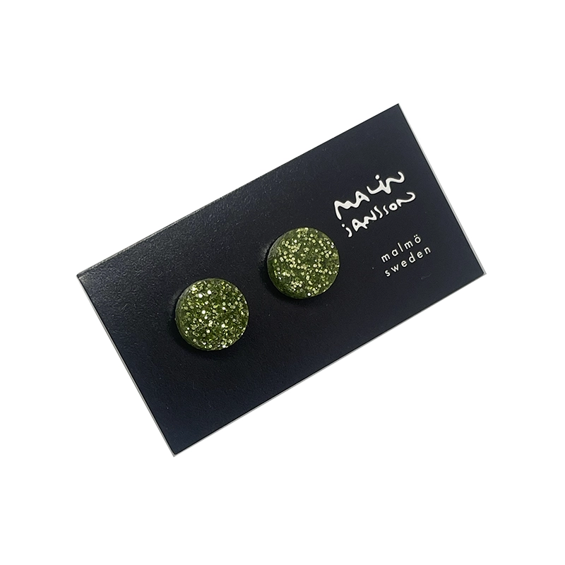 Örhängen, silver/plexi - LIME - 2