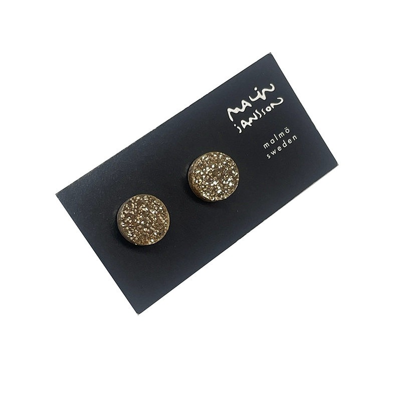 Örhängen, silver/plexi - GULD - 2