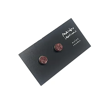Örhängen, silver/plexi - ROSA