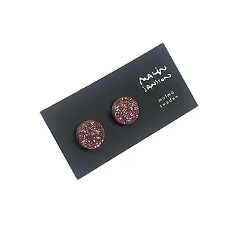 Örhängen, silver/plexi - ROSA