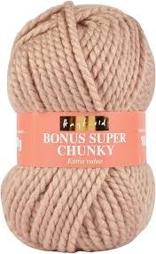 Hayfield Bonus Super Chunky 0599 Mink 100g Stickfasthet 9 maskor på 10 cm stickor/virknål  10 mm