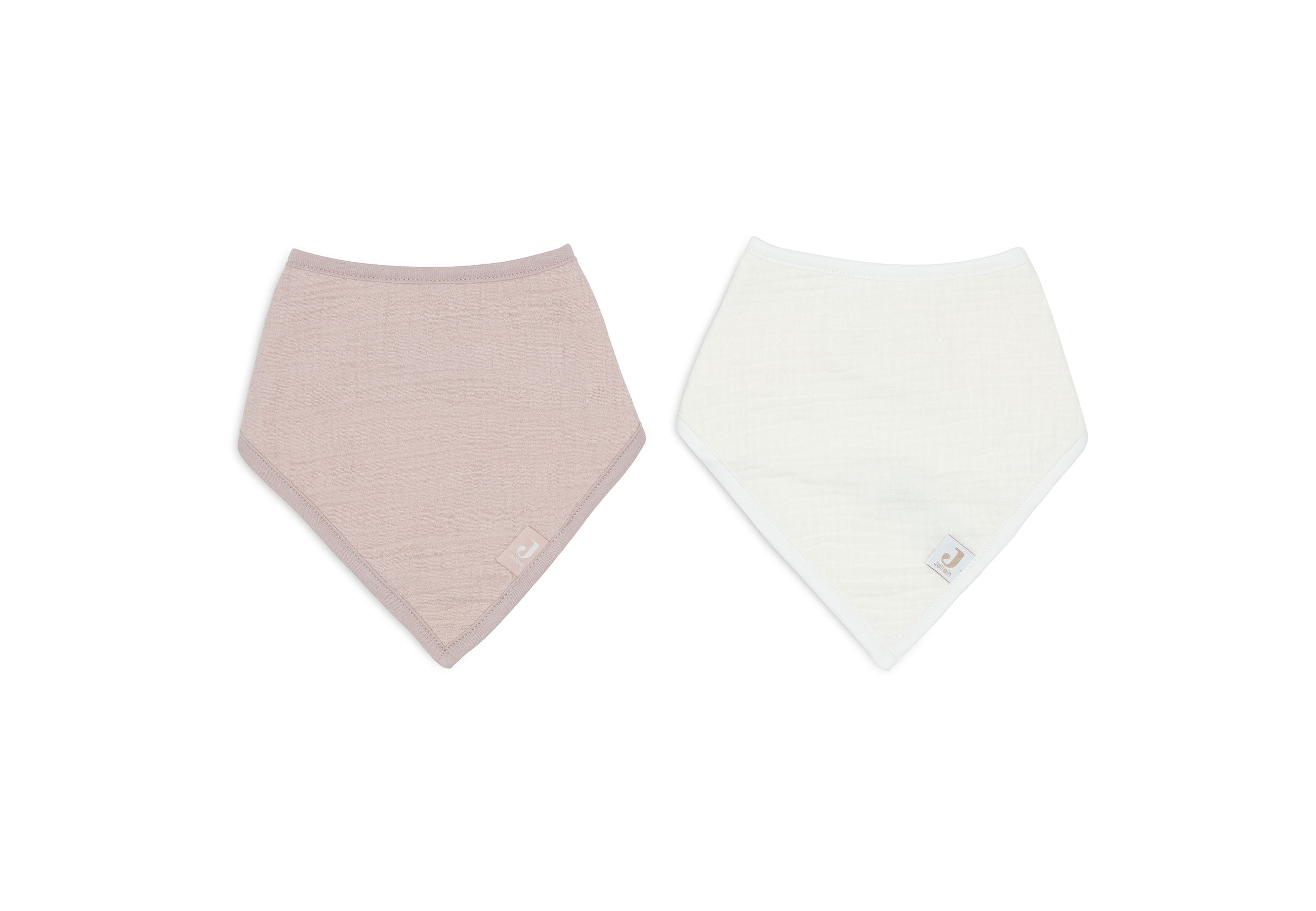 Jollein Bandana Bib Muslin Wild Rose/Oatmeal 2p - 2