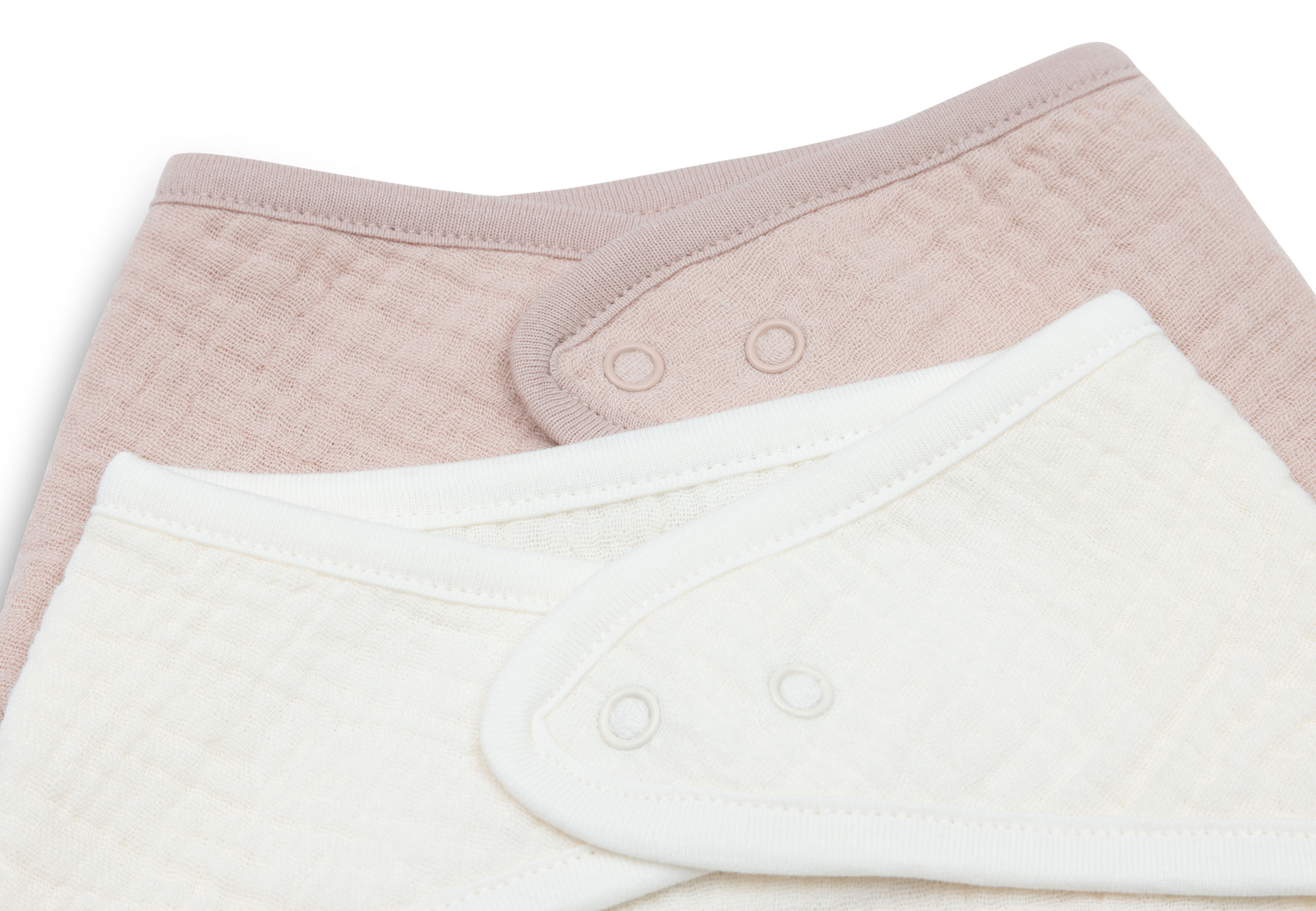 Jollein Bandana Bib Muslin Wild Rose/Oatmeal 2p - 3