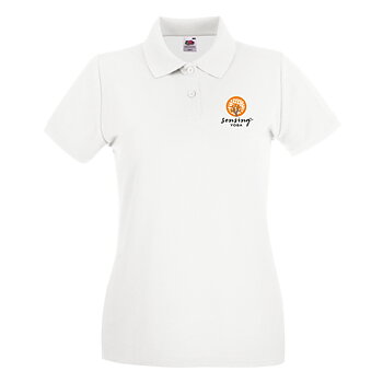 Pikétröja dammodell med brösttryck