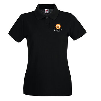 Pikétröja dammodell med brösttryck