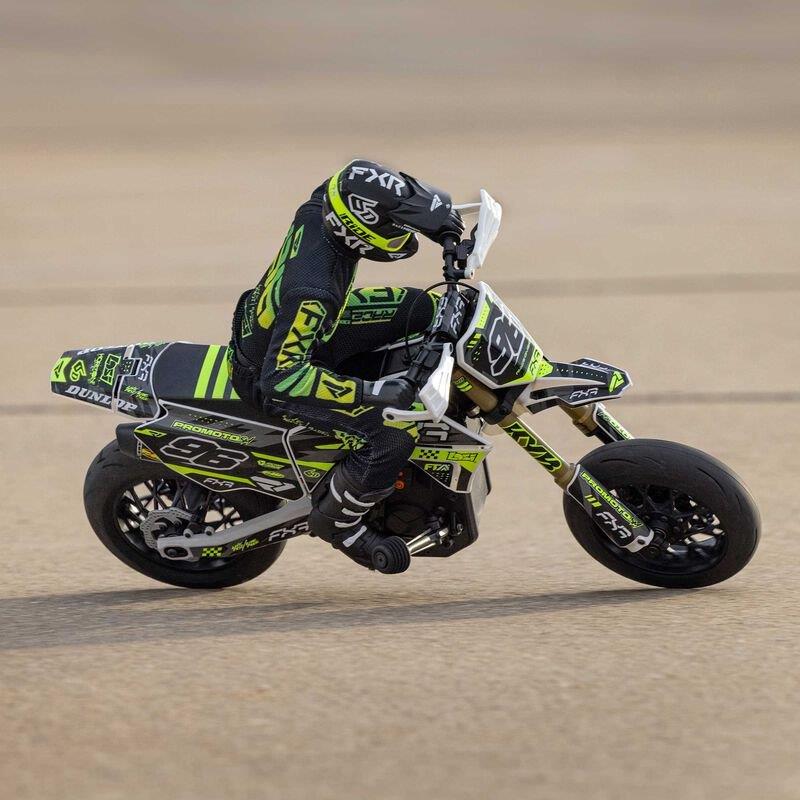 LOSI 1/4 Promoto-SM FXR Supermoto Motorcycle RTR Basic, White - 10