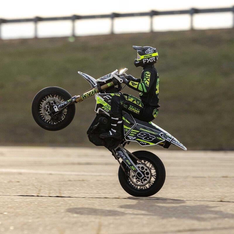 LOSI 1/4 Promoto-SM FXR Supermoto Motorcycle RTR Basic, White - 11